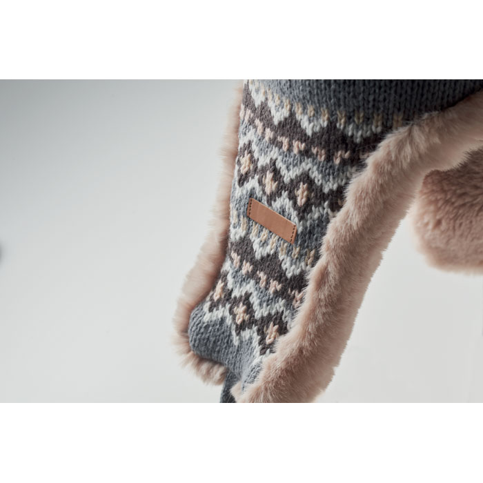 Шапка-ушанка, серый-11