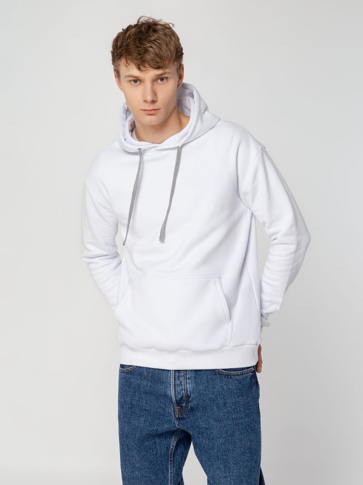 Толстовка с капюшоном Unit Kirenga Heavy, белая-8