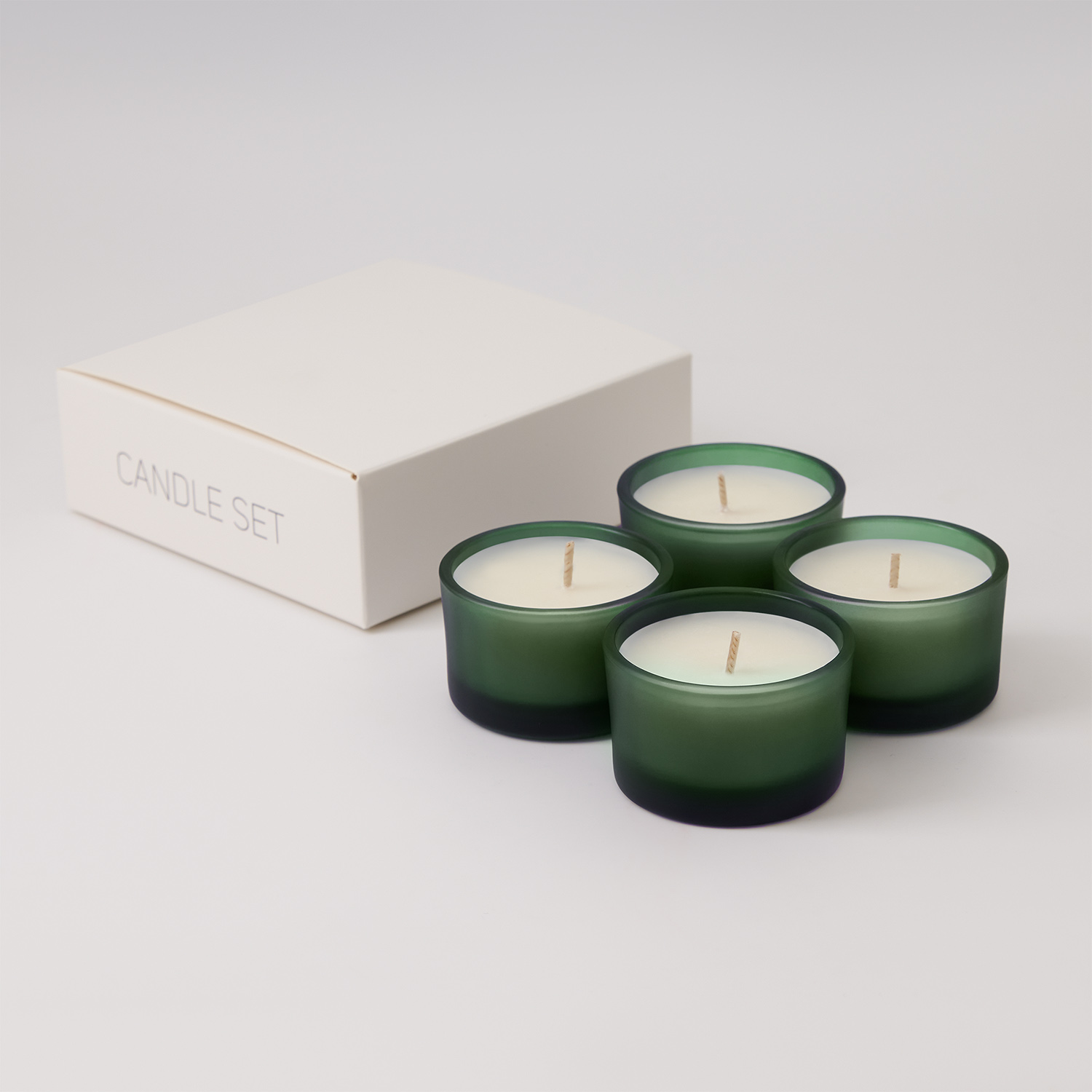 Набор ароматических свечей Сенто (Sento), зеленый-3