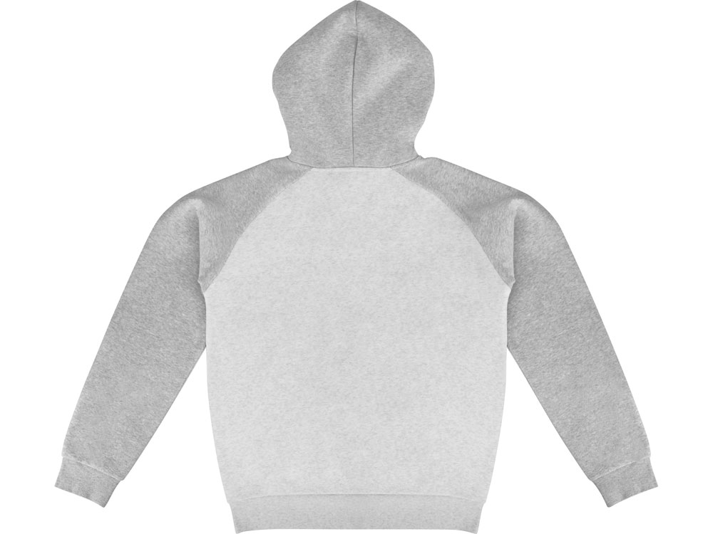 Толстовка с капюшоном Dublin мужская, серый меланж/белый меланж-14