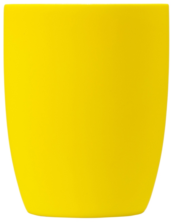 Кружка с покрытием soft-touch C1, желтый-2
