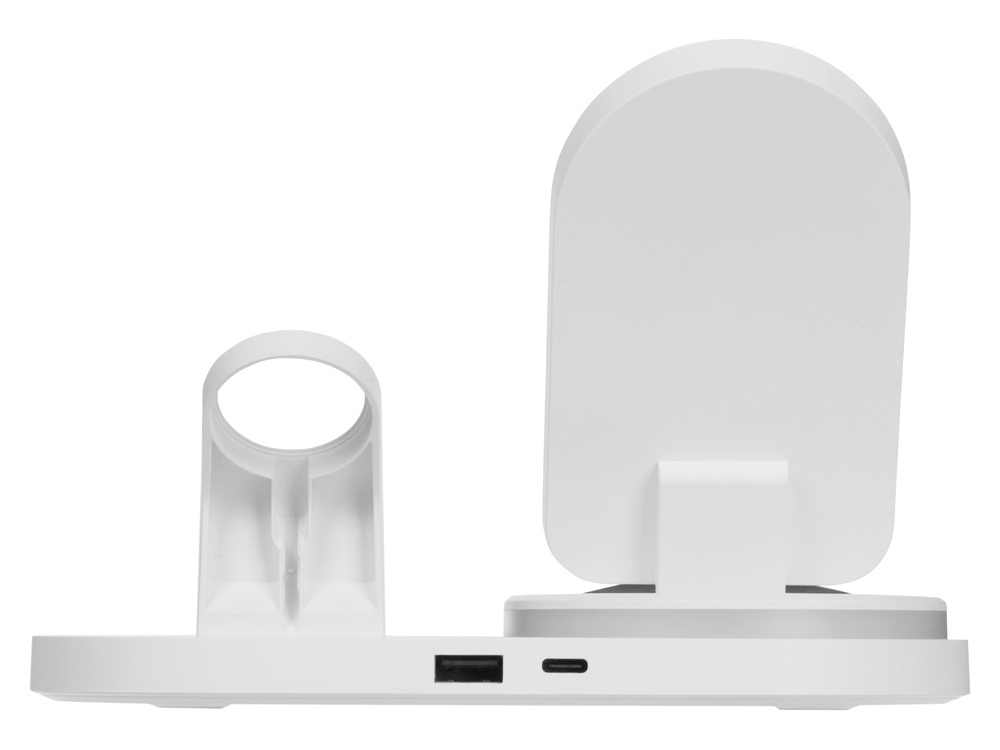 Складная зарядная станция с беспроводной зарядкой Flashport, 15 Вт, белый-7
