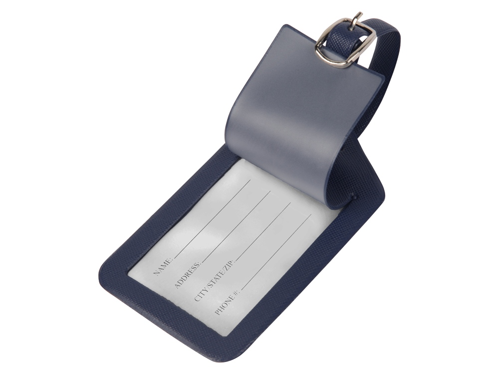 Багажная бирка Weekend из ПВХ, темно-синий-1