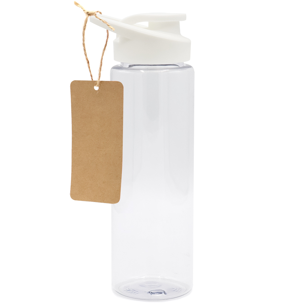 Пластиковая бутылка Ronny To Go с биркой, Белый-0