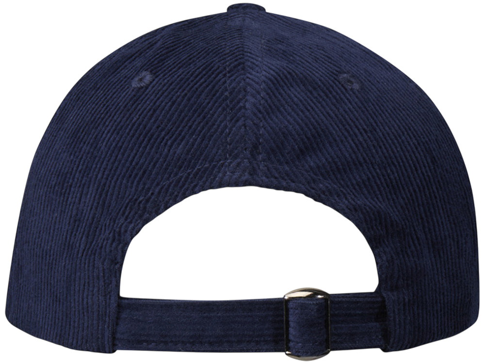 Hutton 6-панельная бейсболка из переработанного хлопка - Темно - синий-2