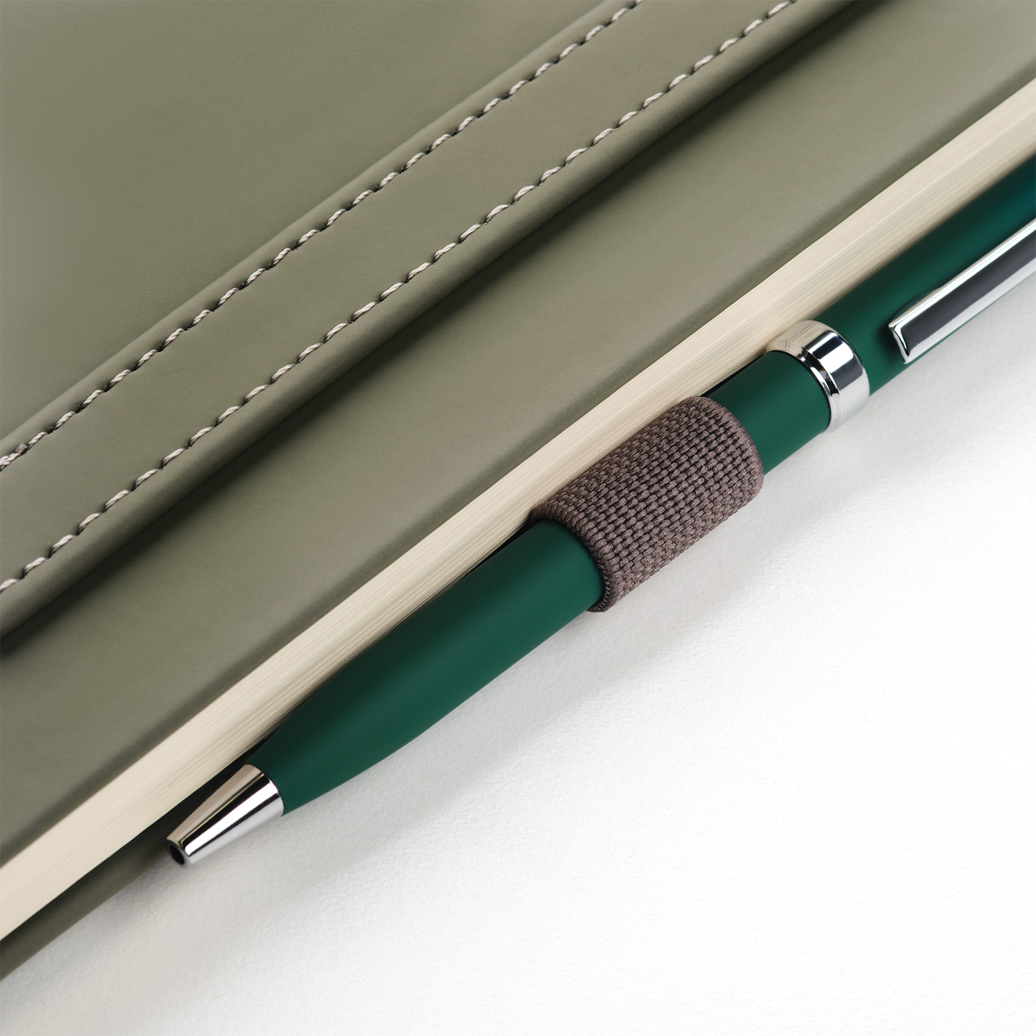 Ежедневник Альфа (Alpha) недатированный, серый/бирюзовый-12