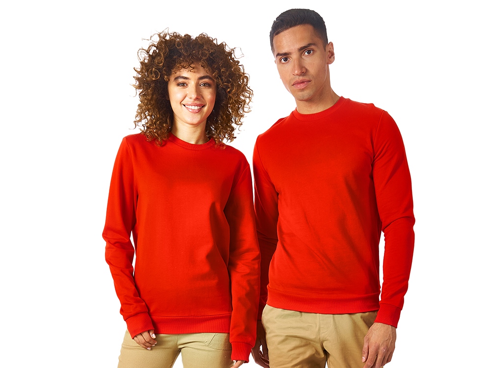 Свитшот Motion унисекс с начесом, красный-0