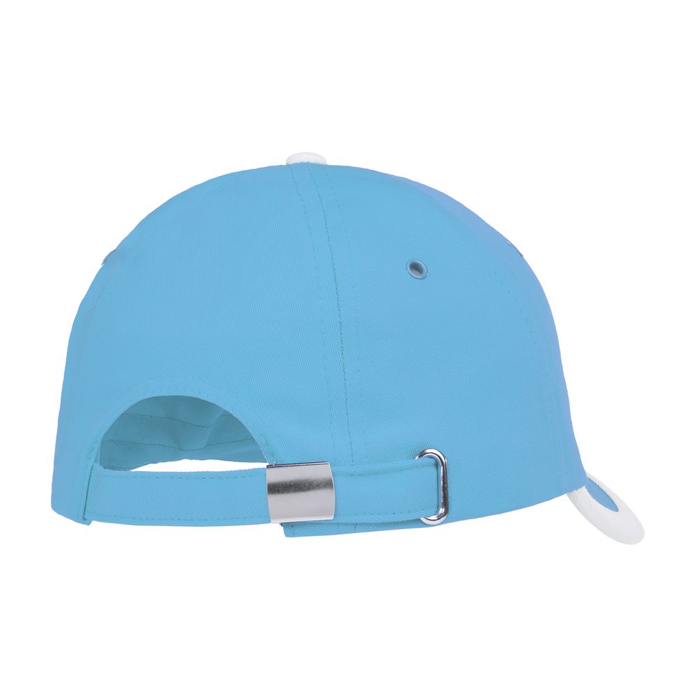 Бейсболка Honor, голубая с белым кантом-1
