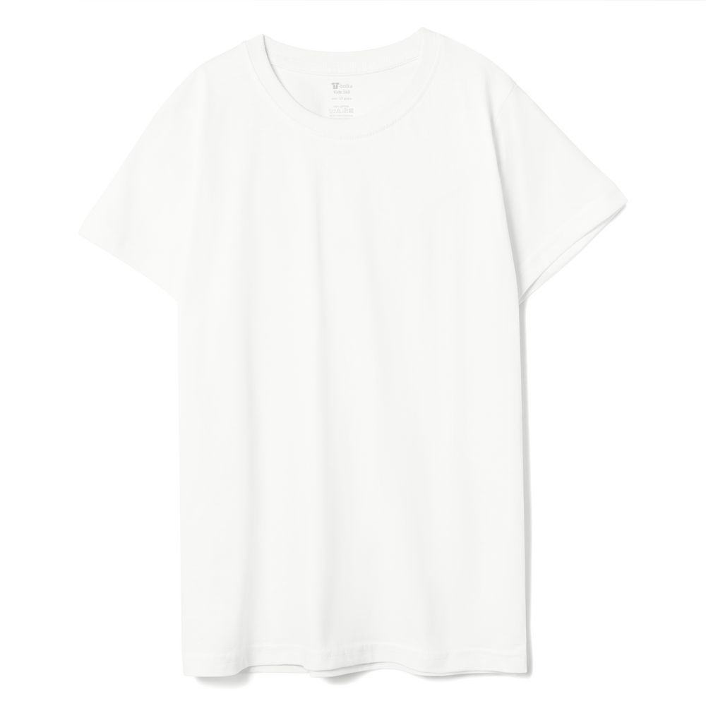 Футболка детская T-Bolka Kids, белая (теплый оттенок)-0