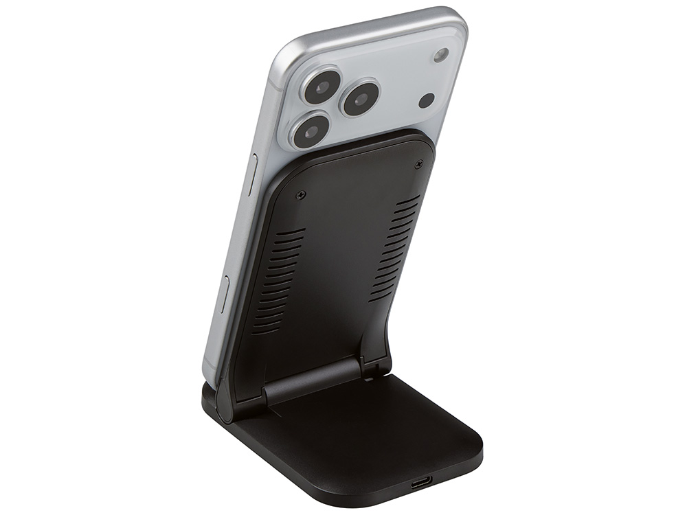 Беспроводное зарядное устройство Foldy, 15 Вт, черный-6