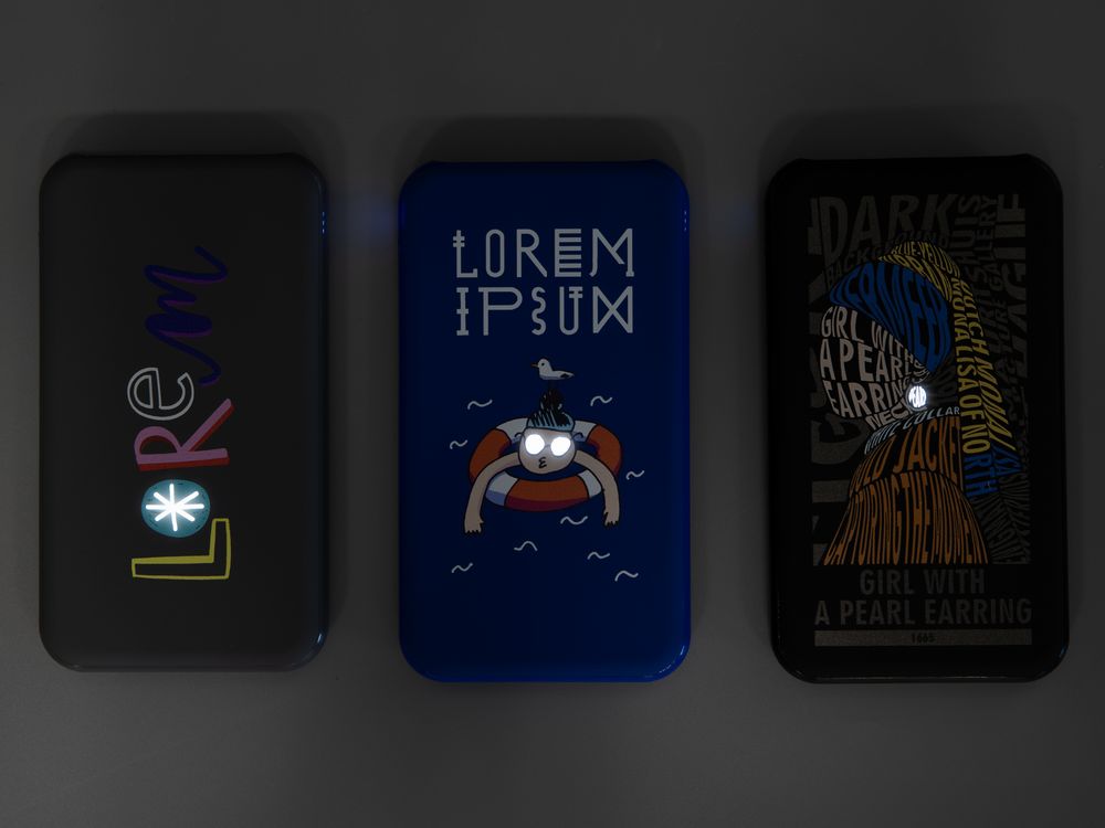 Аккумулятор Uniscend Starry с подсветкой, 5000 мАч, черный-4