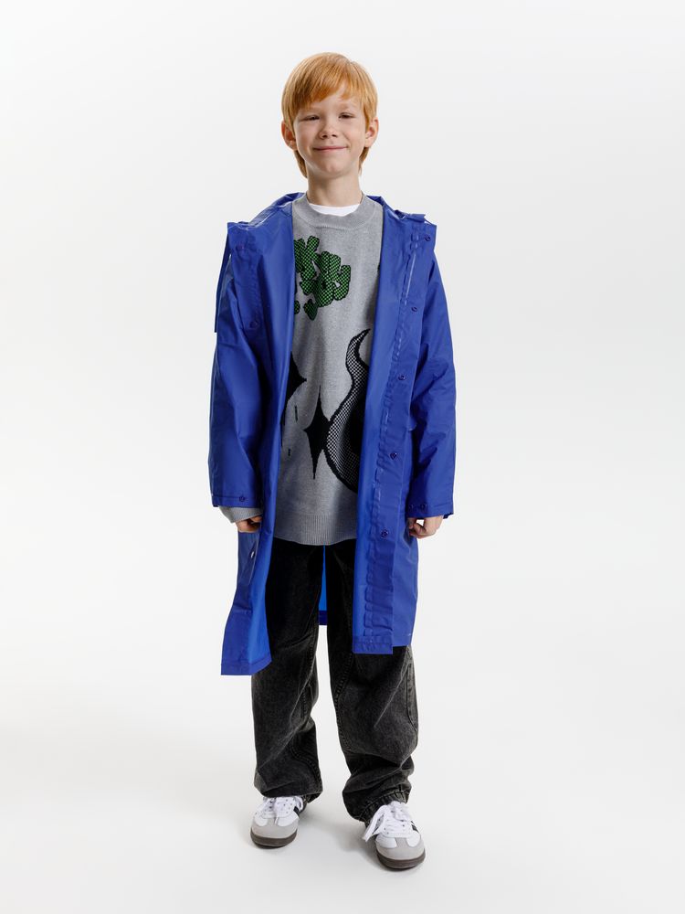 Дождевик детский RainDrop Kids, ярко-синий-5