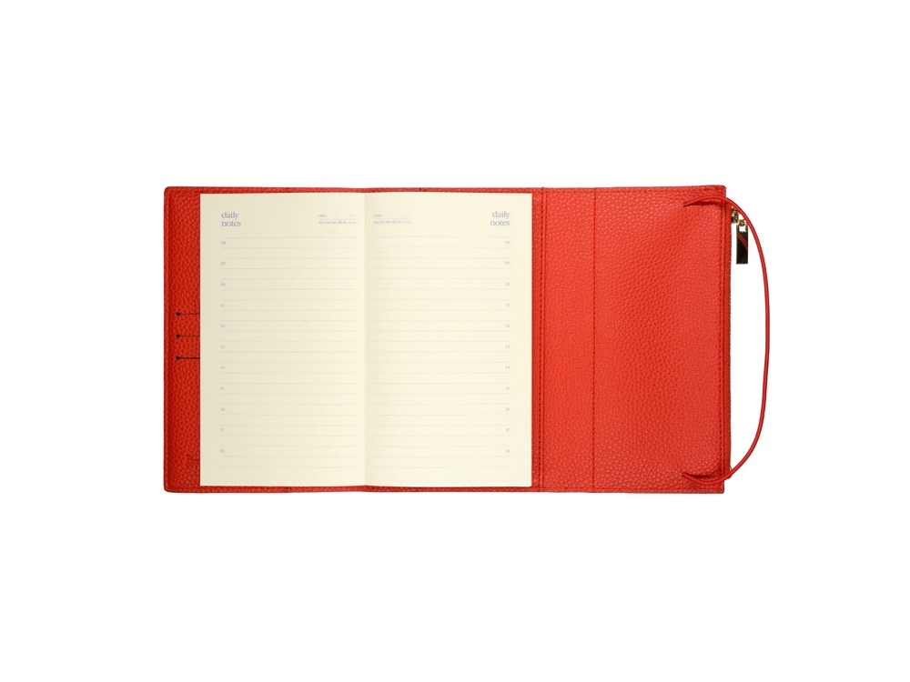 Ежедневник недатированный  А5- Dolce Vita  (красный)-4