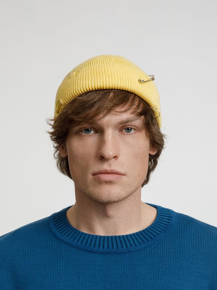 Шапка Pricker, желтая (попкорн)-4