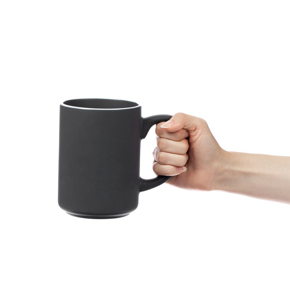 Кружка Mugful, темно-серая (графитовая)-1