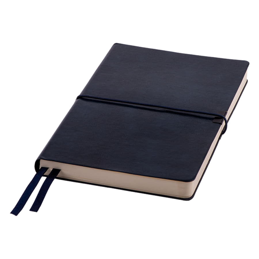 Ежедневник недатированный Save , A5, темно-синий,  рециклированная кожа, кремовый блок, подарочная к, темно-синий-3