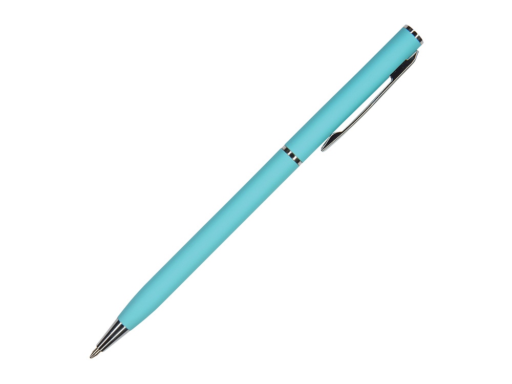 Ручка шариковая автоматическая BrunoVisconti® PALERMO цвет корпуса бирюзовый, soft-touch, 0.7 мм-0