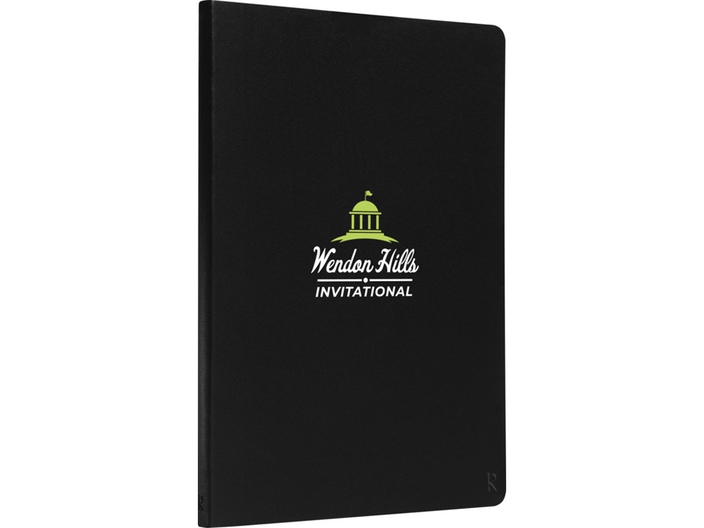 Блокнот в твердом переплете Karst формата A5, черный-6