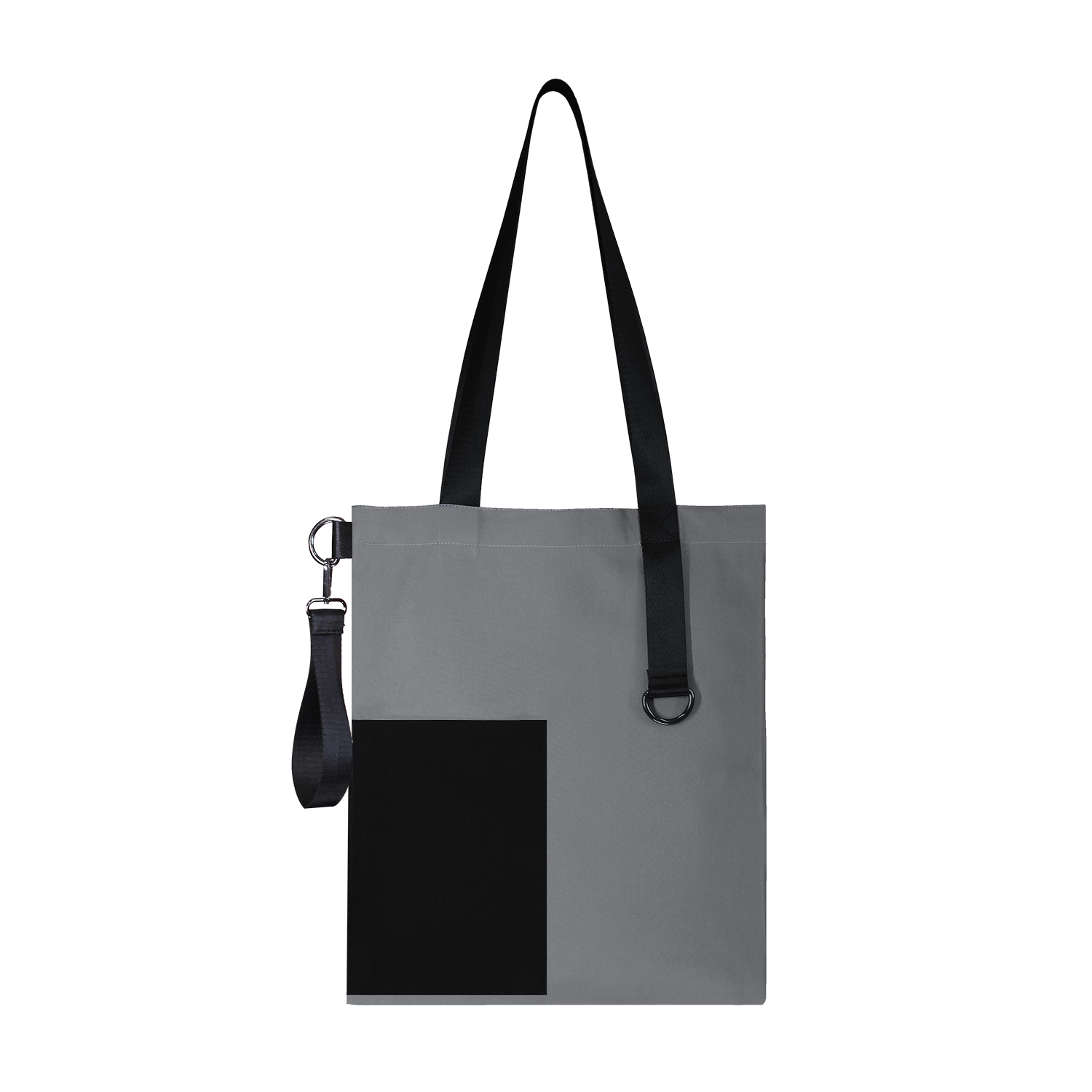 Шоппер Superbag Color (серый с чёрным)-3