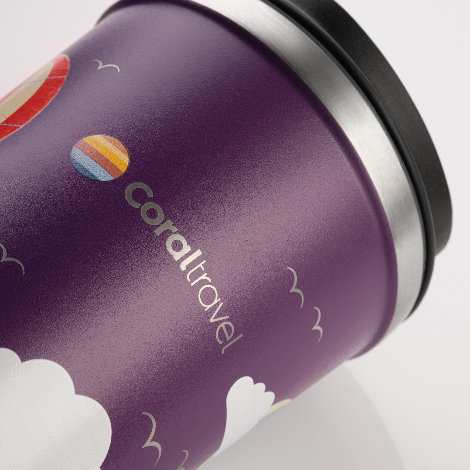 Термокружка вакуумная Палермо (Palermo), фиолетовая-7
