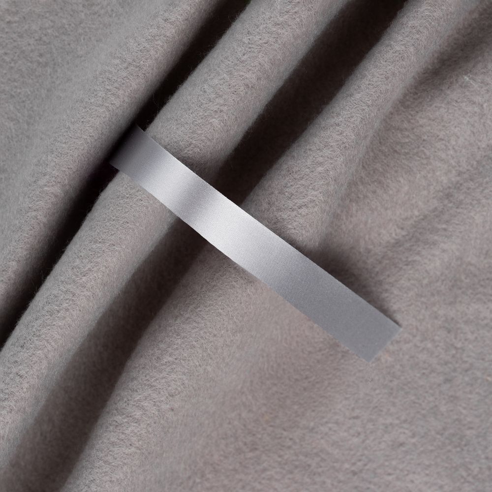 Лента сатиновая Satin 10 S, серая, 30 см-0