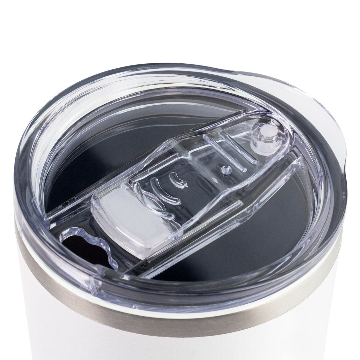 Термокружка вакуумная с керамическим покрытием Арктик (Arctic), белый/синий-1