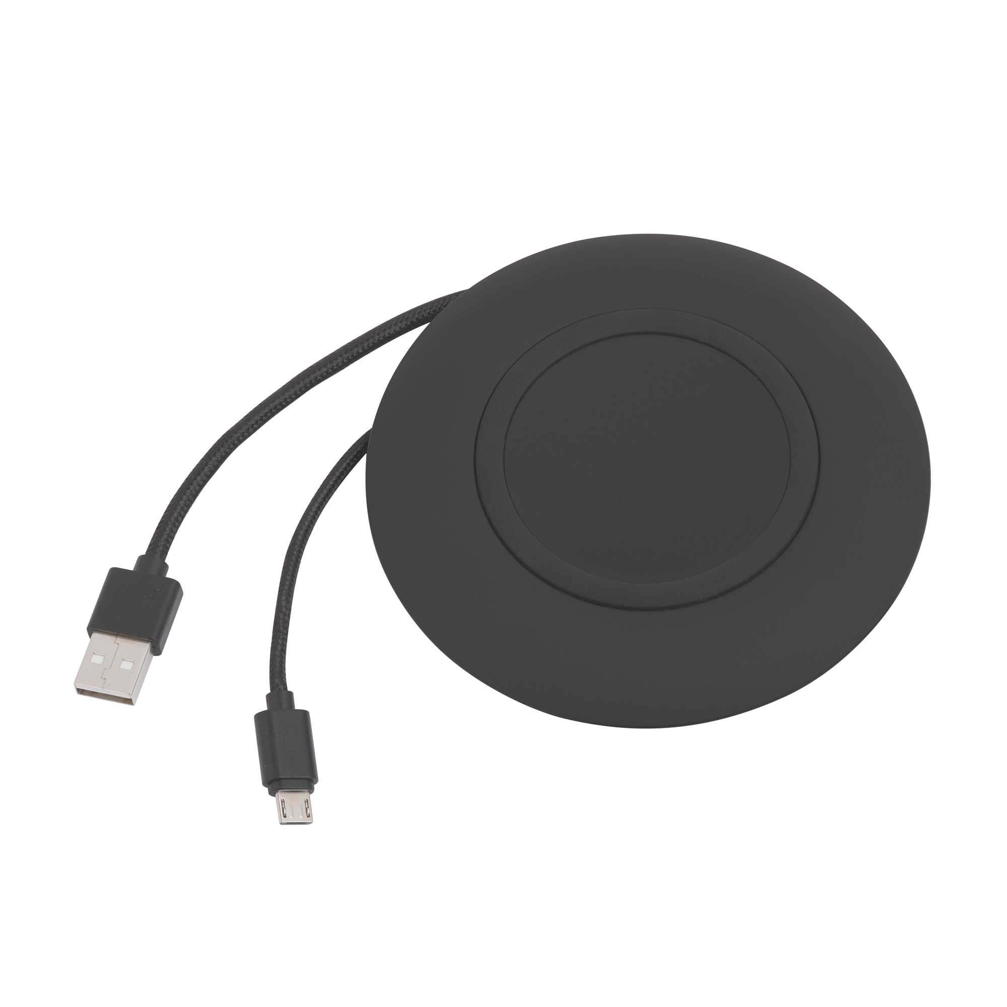 Настольное беспроводное зарядное устройство "Light SOFTTOUCH" с подсветкой логотипа-0