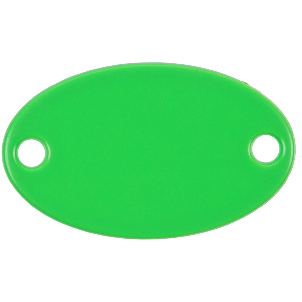 Шильдик металлический Alfa Oval, зеленый неон-0