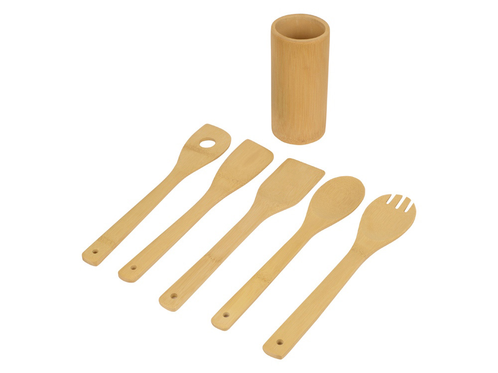 Набор кухонных принадлежностей из бамбука 6в1 Bestie-1