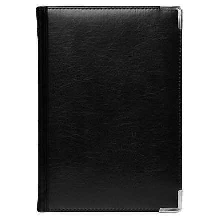 Ежедневник полудатированный Classic Pristine Silver А5, Чёрный/Серебряный-1