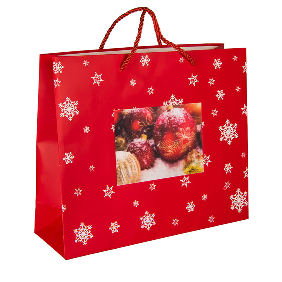 Пакет  большой RED WONDER размер 43 x 32 x 11 см, красный-1