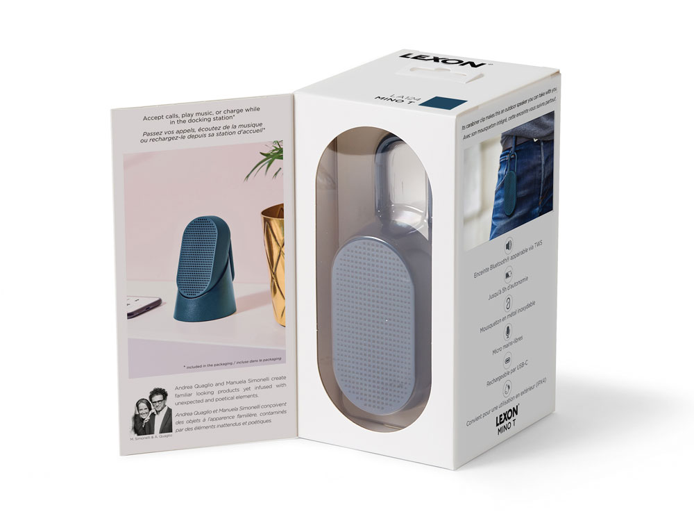 Колонка беспроводная с подставкой Mino T, темно-синий-15