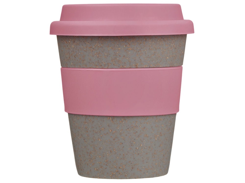 Стакан с силиконовой крышкой Cafe, dust pink-2