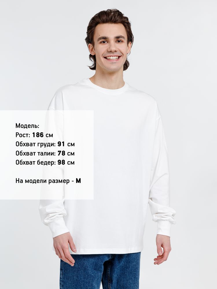 Футболка оверсайз унисекс City Sapiens, молочно-белая-3