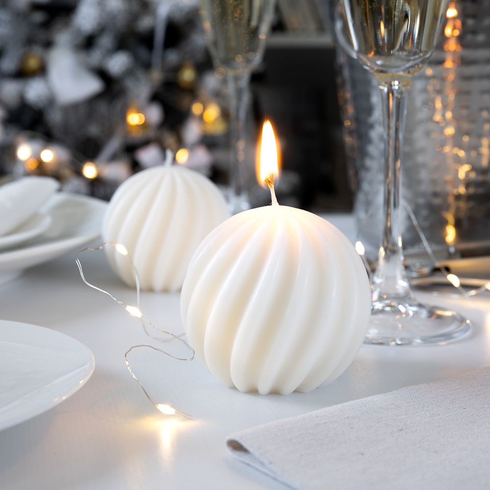 Свеча Glowberry, белый-1