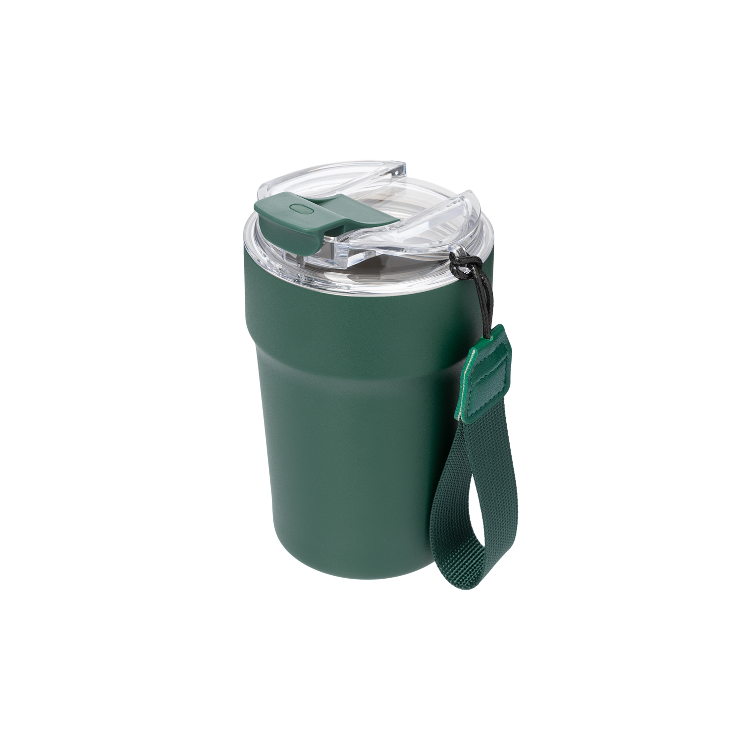 Термокружка вакуумная Monaco, темно-зеленая-1