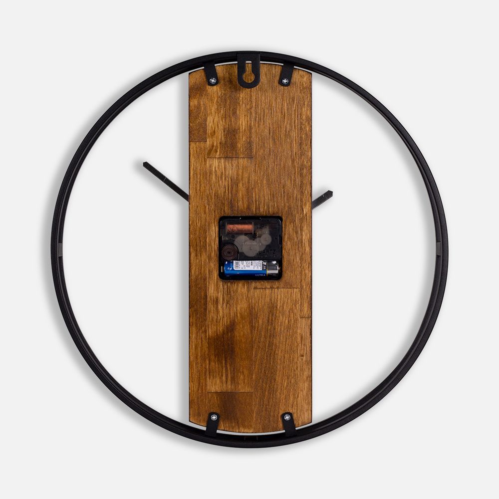 Часы Woodix, черные с коричневым-2