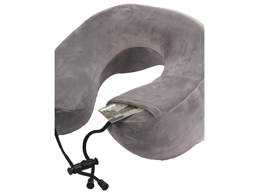 Подушка для путешествий с эффектом памяти Мемо Bluewinder Grey-6