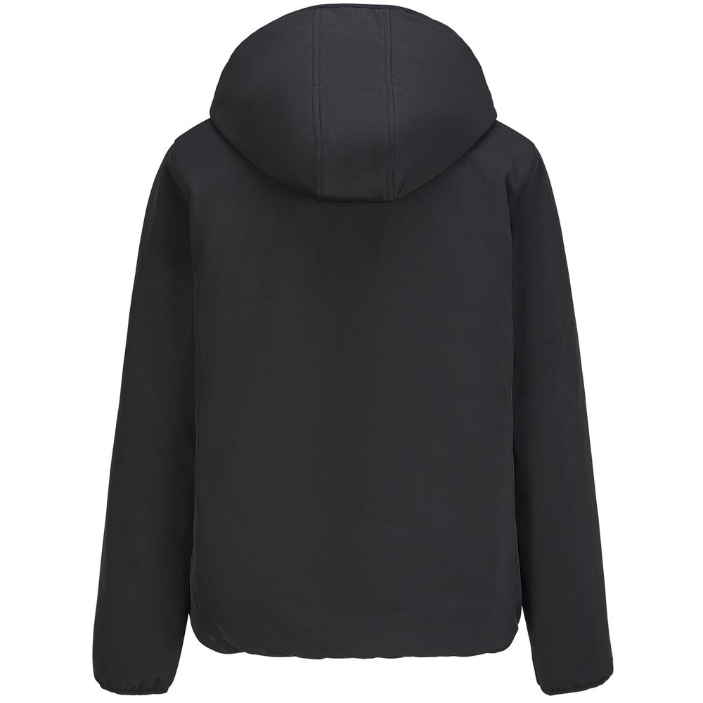 Куртка софтшелл с капюшоном женская Falcon Women, черная-1