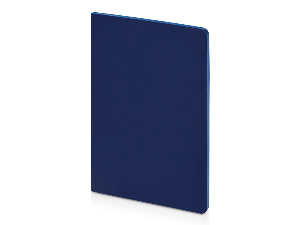 Бизнес-тетрадь А5 Pragmatic Contrast, 40 листов в клетку, темно-синий с синим срезом-0