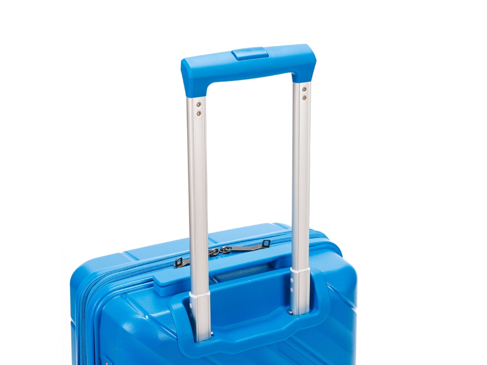 Чемодан TORBER В Отпуск, синий, полипропилен, 36 х 21,5 х 55 см, 38 л-3