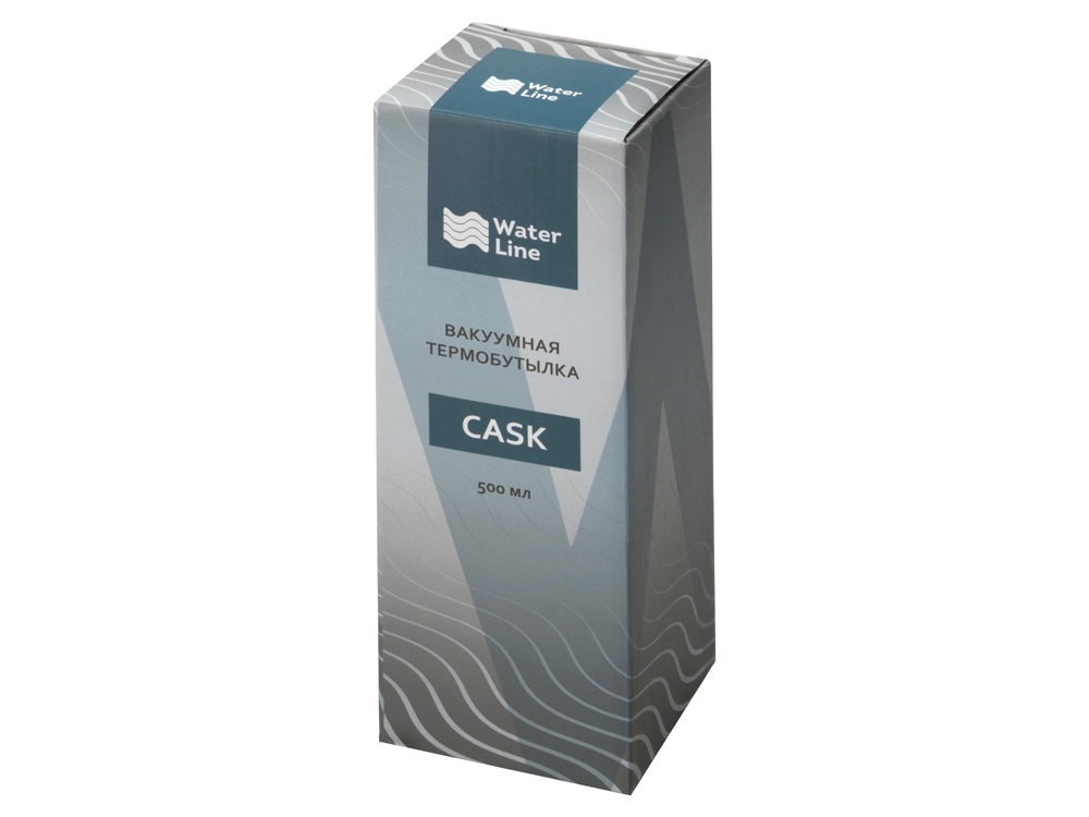 Вакуумная термобутылка Cask Waterline, 500 мл, серебристый глянцевый-6