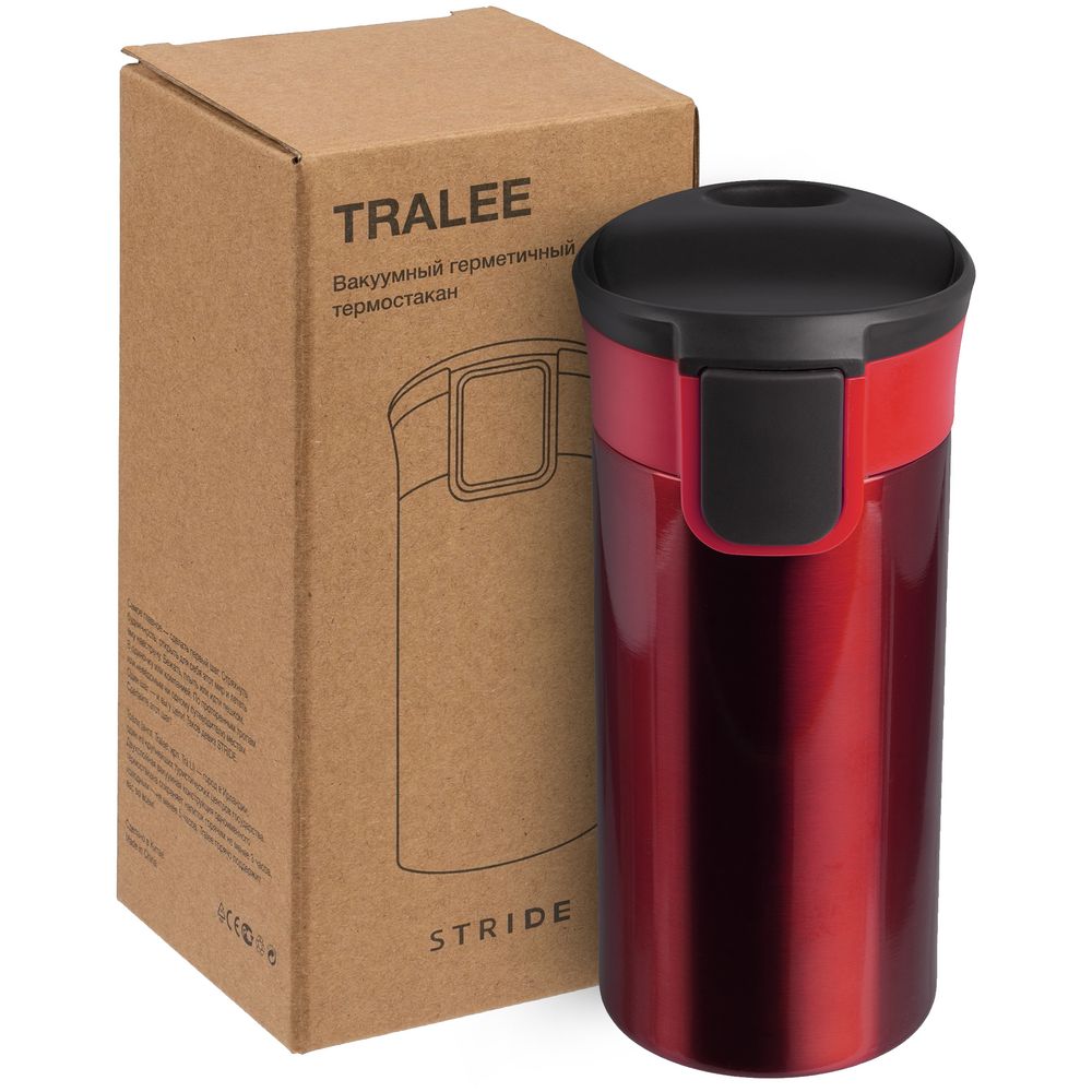 Термостакан Tralee, красный-3