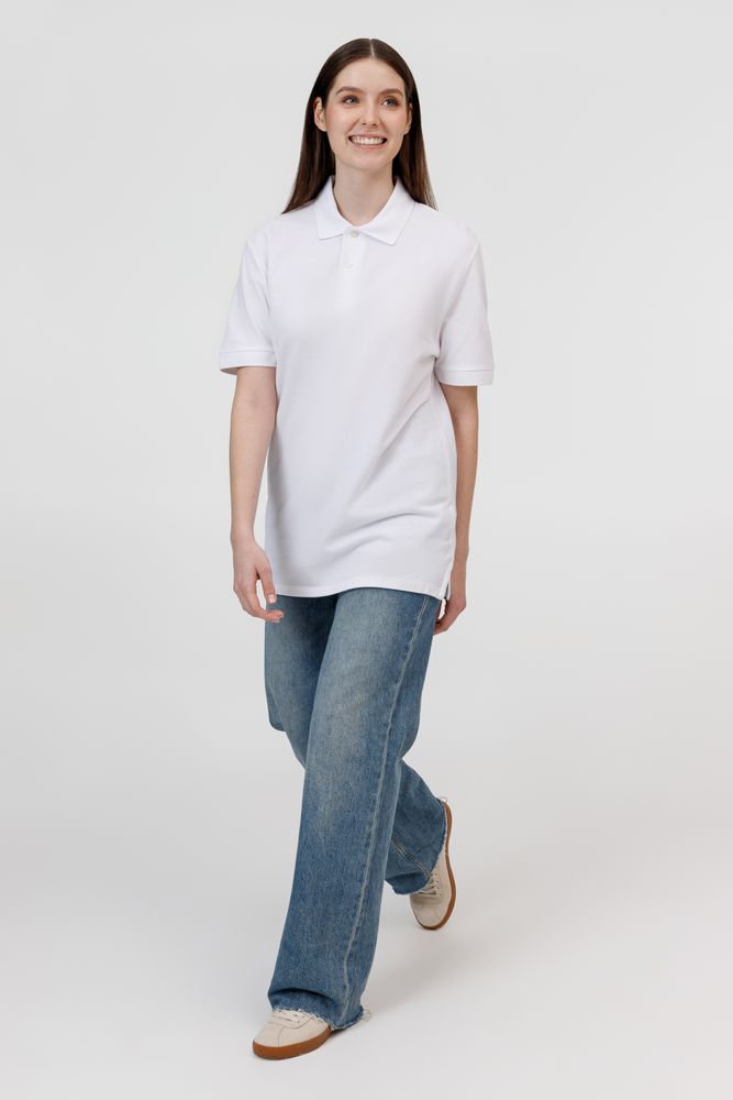 Рубашка поло унисекс Pacific, белая-6