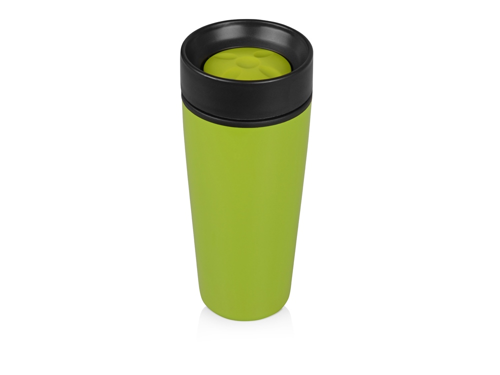 Кружка с термоизоляцией на 450 мл, зеленый-0