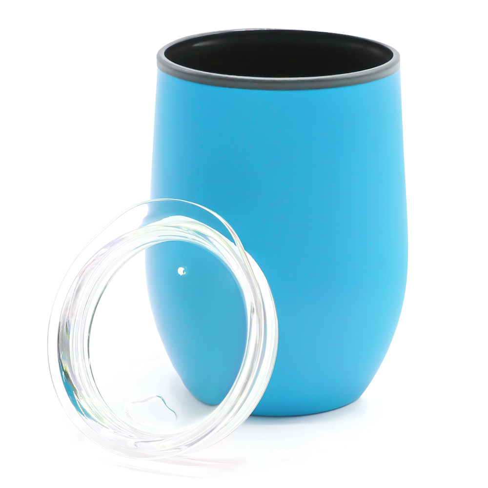 Термокружка Top, Голубой полуматовый-2