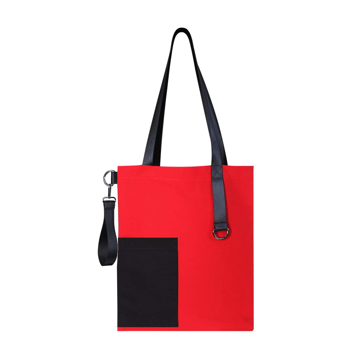 Шоппер Superbag Color (красный с чёрным)-3