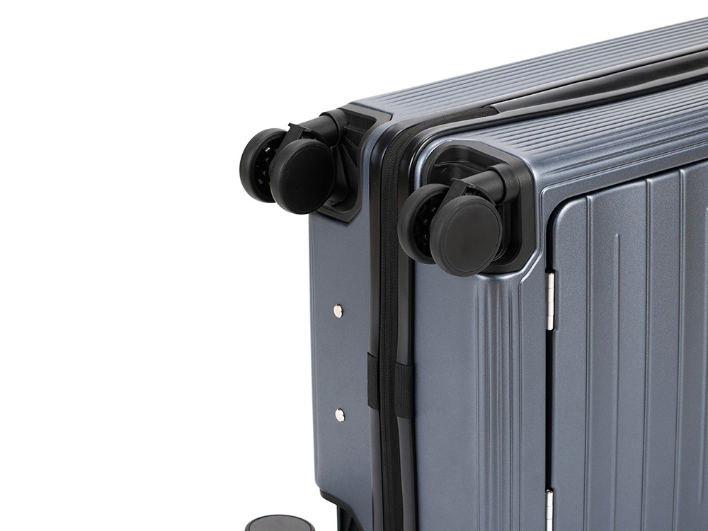 Чемодан TORBER БАЙКАЛ, тёмно-серый металлик, поликарбонат, 37,5 x 20 х 54 см, 37 л-13