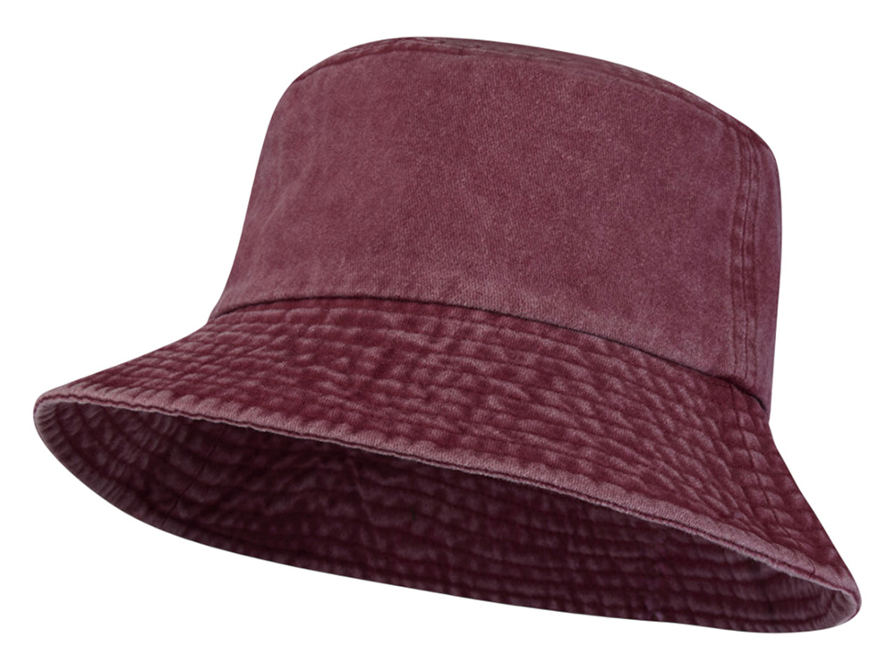 Панама Mitica стираная - Бургунди-0