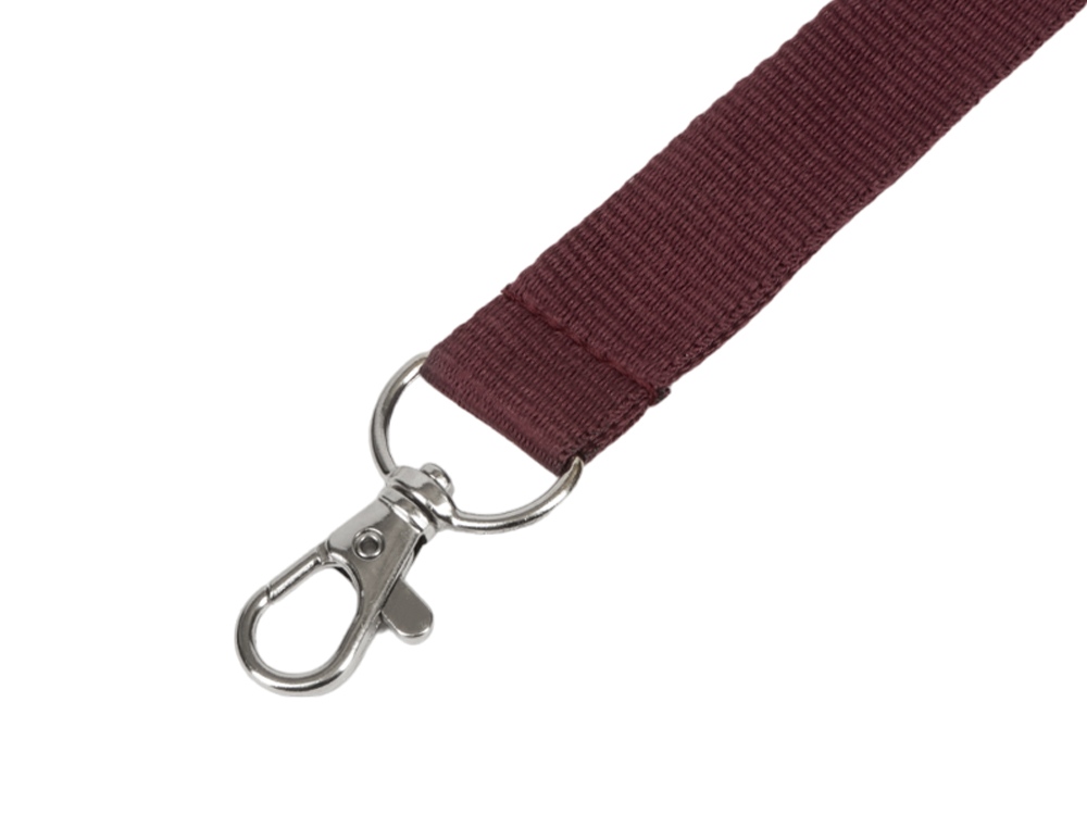 Ланьярд с карабином, бургунди-1